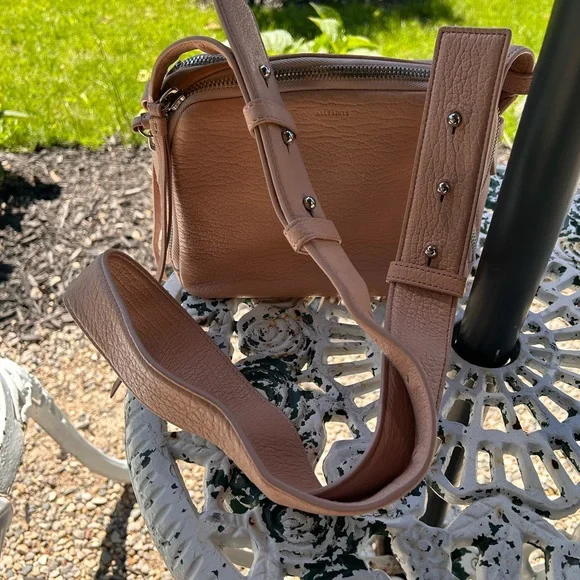 All saints vincent leather crossbody bag hotsell